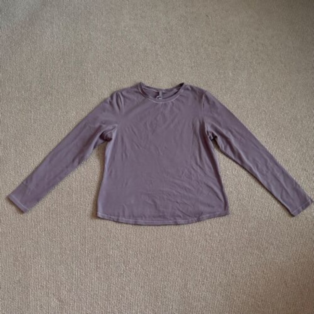 Skims Umber Long Sleeve Stretch Cotton T-Shirt, Size 3X NWT